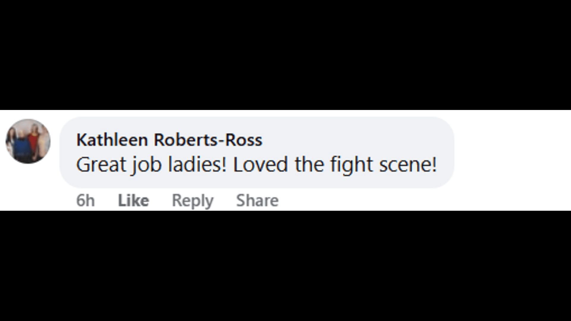 A post made by a fan, praising the fight between Nina and Carly (Image via Facebook/General Hospital Fans - Official)